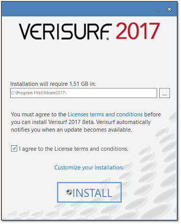 verisurf installer dialog