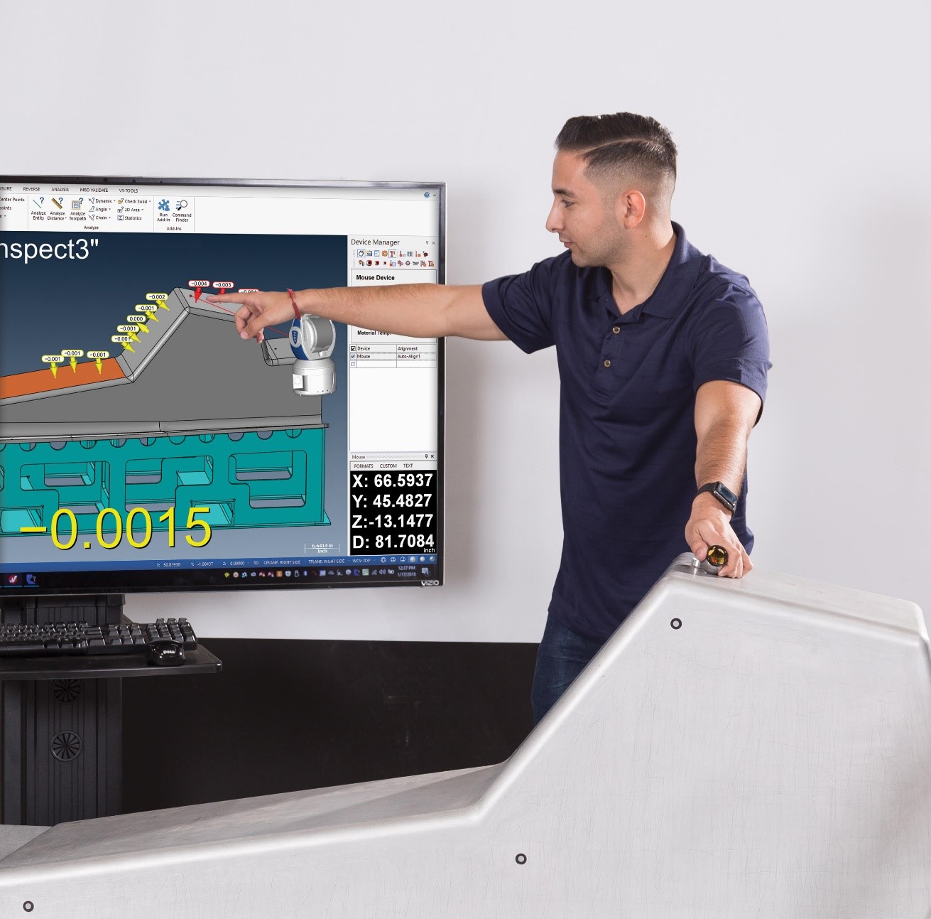 Verisurf running laser tracker