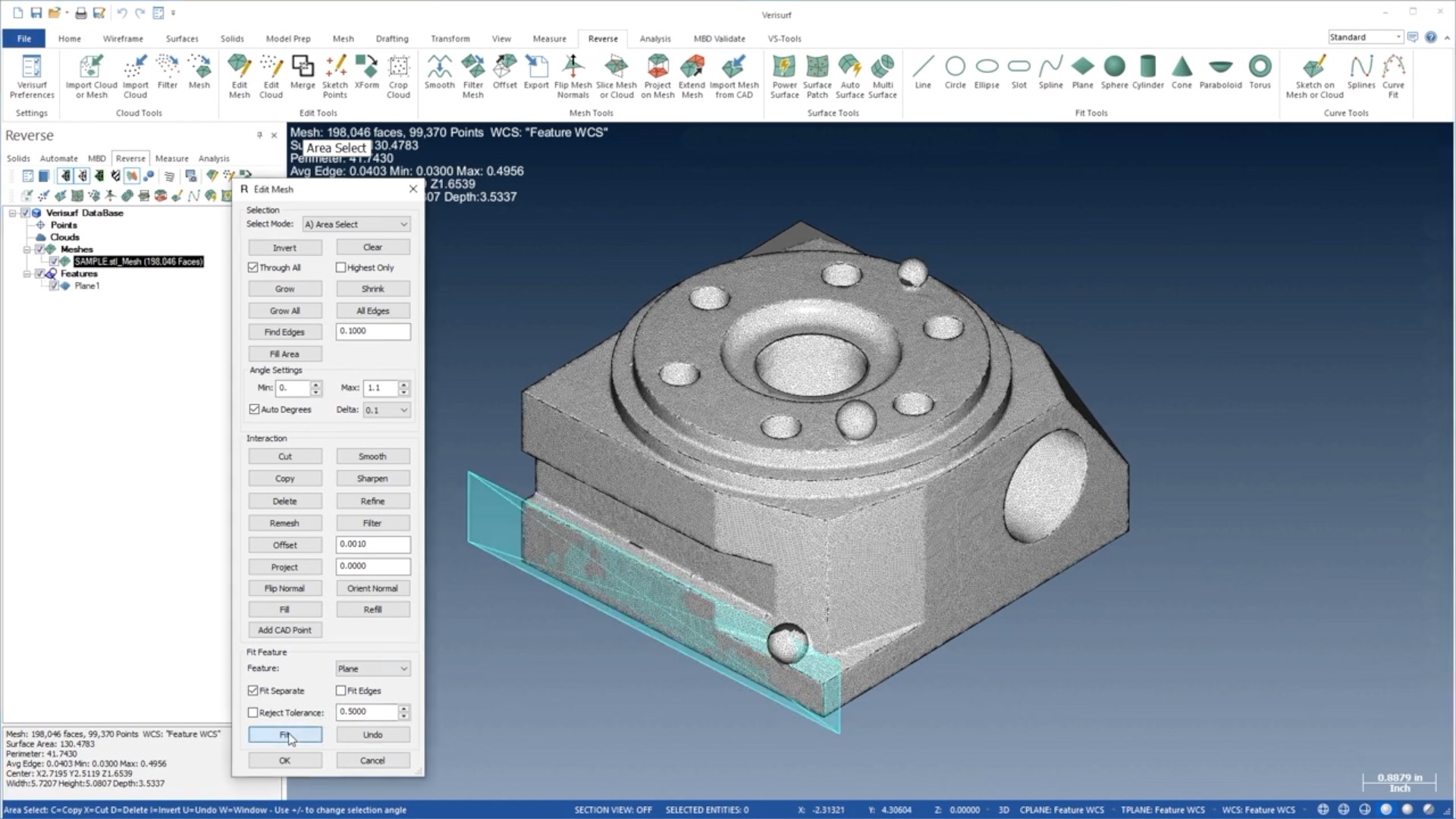 Feature Extraction & Auto-Surfacing