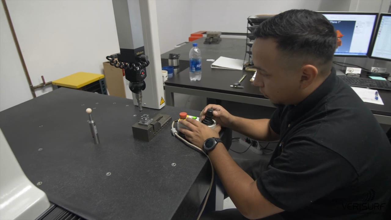 cmm-joystick-inspecting 3D Metrology Software, Training and CMMs