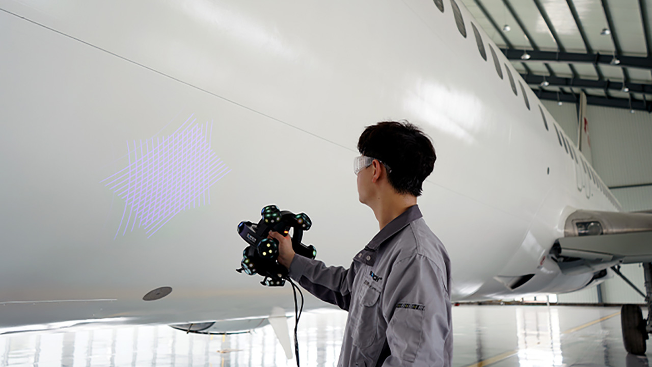 scantech-trackscan-aircraft_1280 3D Metrology Software, Training and CMMs