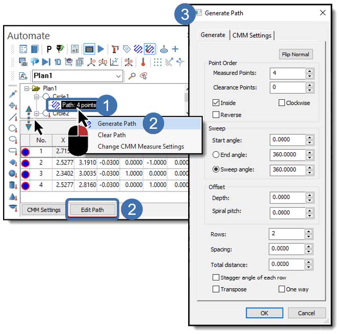 circles-auto-path 3D Metrology Software, Training and CMMs