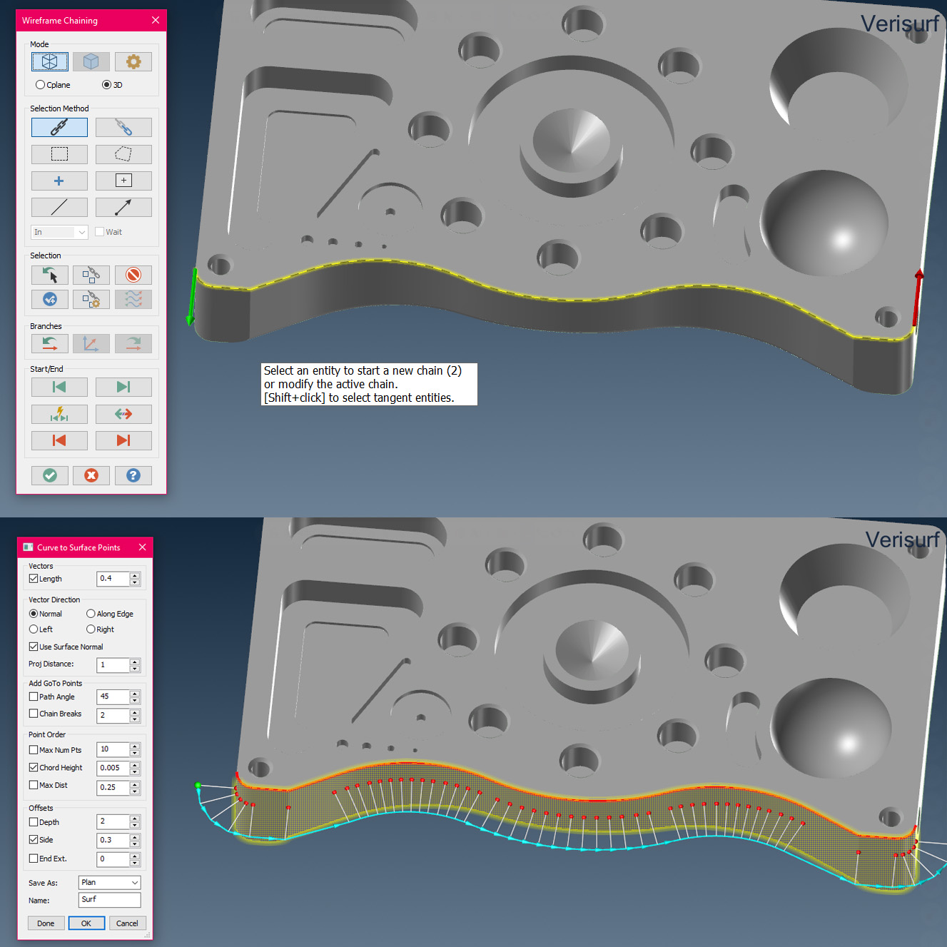 curve-to-surface-points_sxs 3D Metrology Software, Training and CMMs