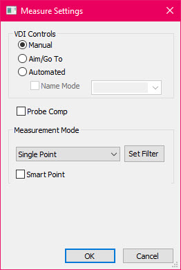 set probing method to manual mode