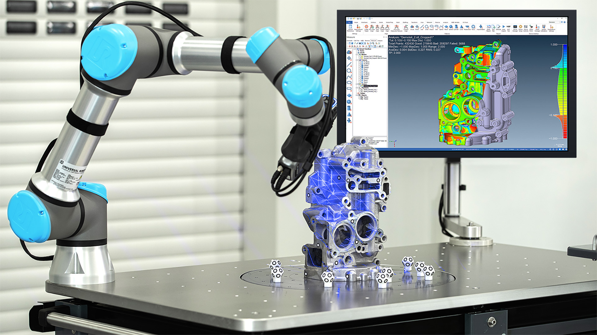 ibs-pam-automation-verisurf IBS Quality PAM system running Verisurf automated part scanning inspection