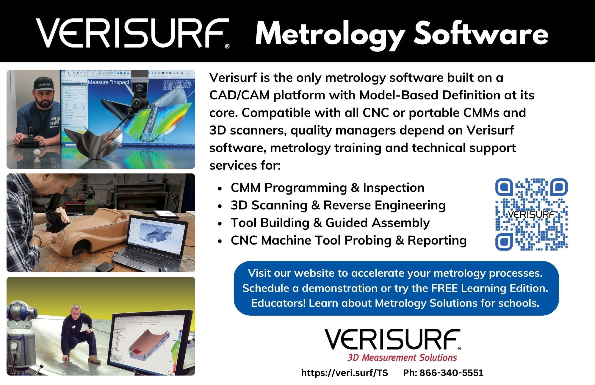 3D Metrology Software, Training and CMMsVerisurf Solutions