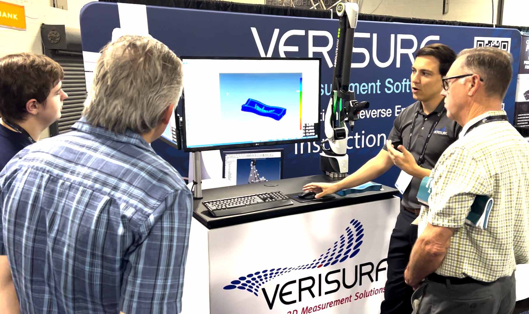 brandon-wVisitors-eastec_4sm 3D Metrology Software, Training and CMMs