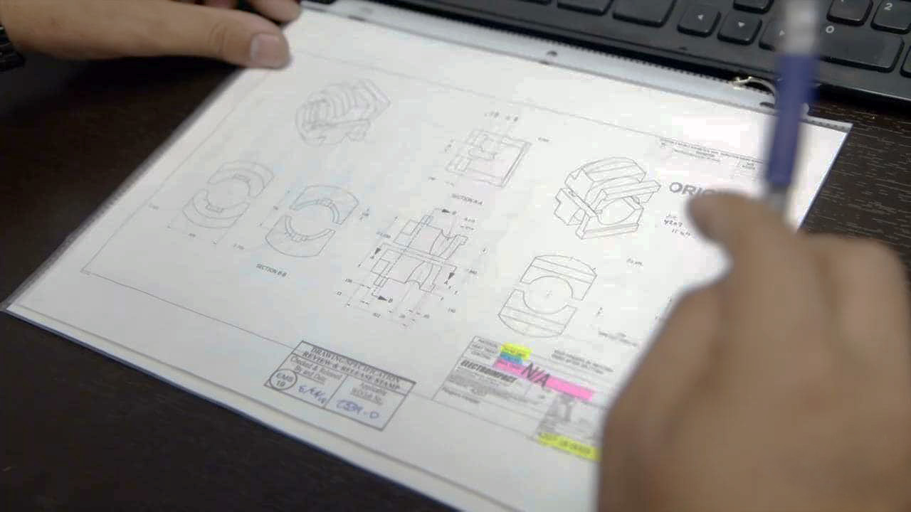 FAIR first article inspection report ballooned drawing prep by QA inspector