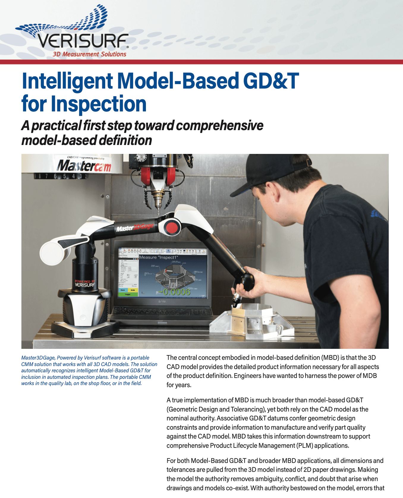 Intelligent Model-Based GD&T for Inspection A practical first step toward comprehensive model-based definition