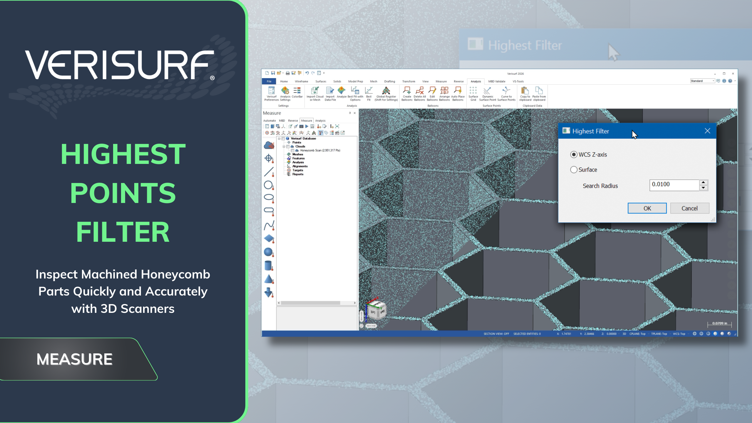 HIGHEST POINTS FILTER Verisurf 2026 Feature Highlights